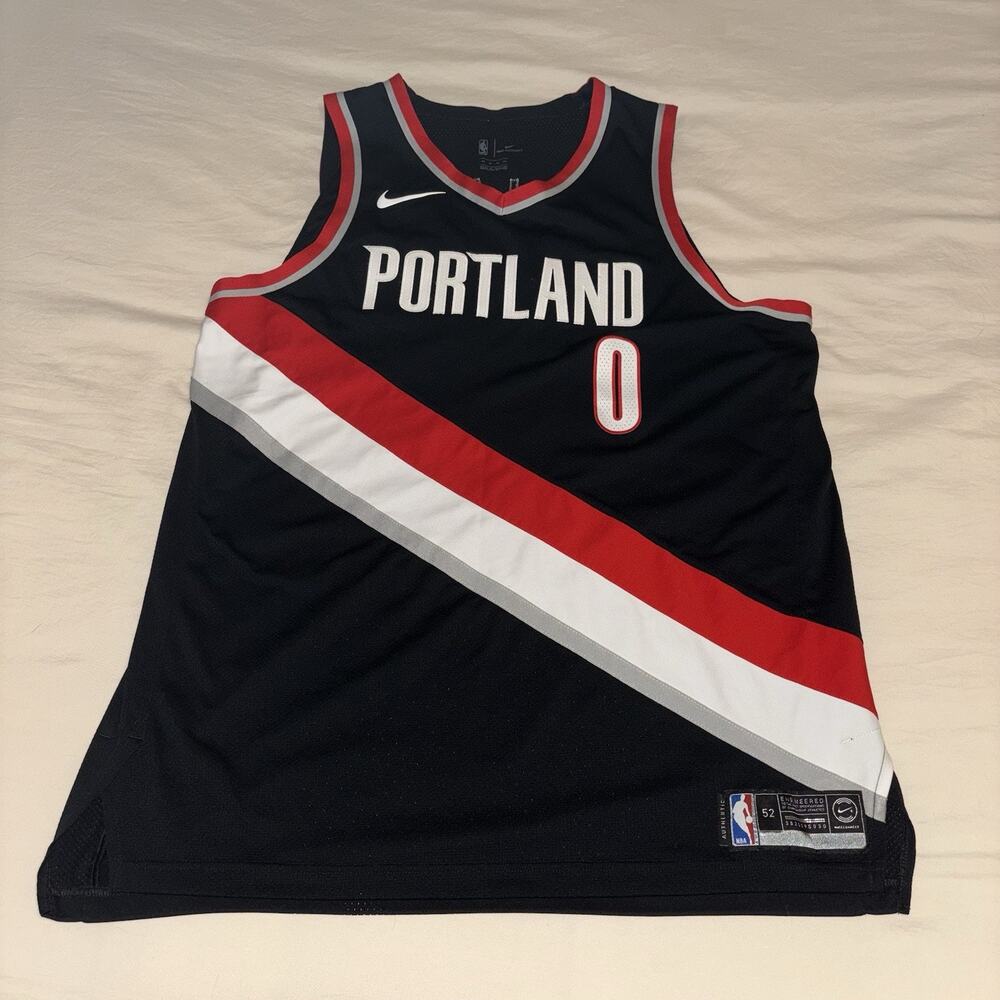 Damian Lillard Portland Trail Blazers Nike Dri-Fit Swingman Jersey Size XL 52